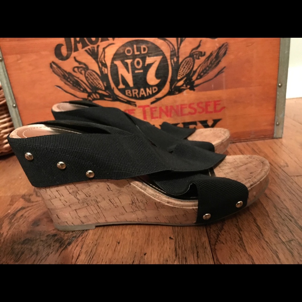 Madden girl black wedges